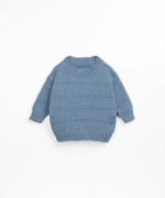 Pull en tricot avec un mlange de fibres recycles | Textile Art