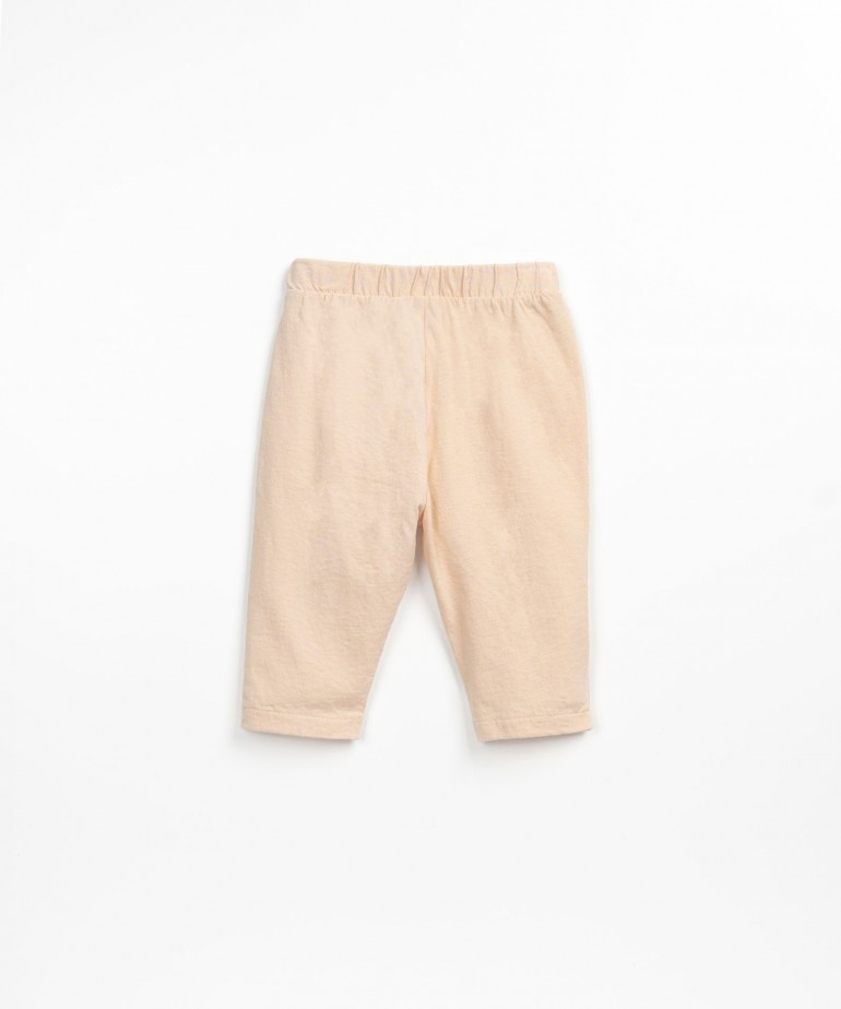 Trousers with a mixture of knitwear and cloth