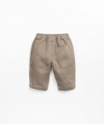 Pantalon en lin avec taille lastique | Textile Art