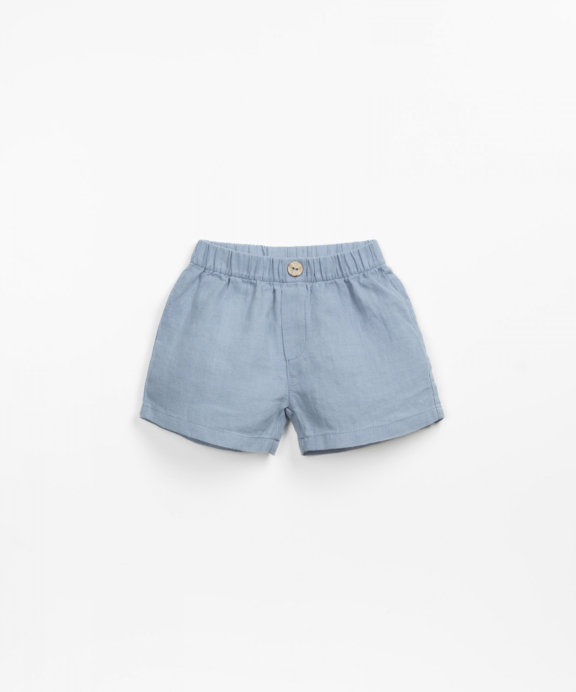 Linen shorts with rear pocket | Textile Art