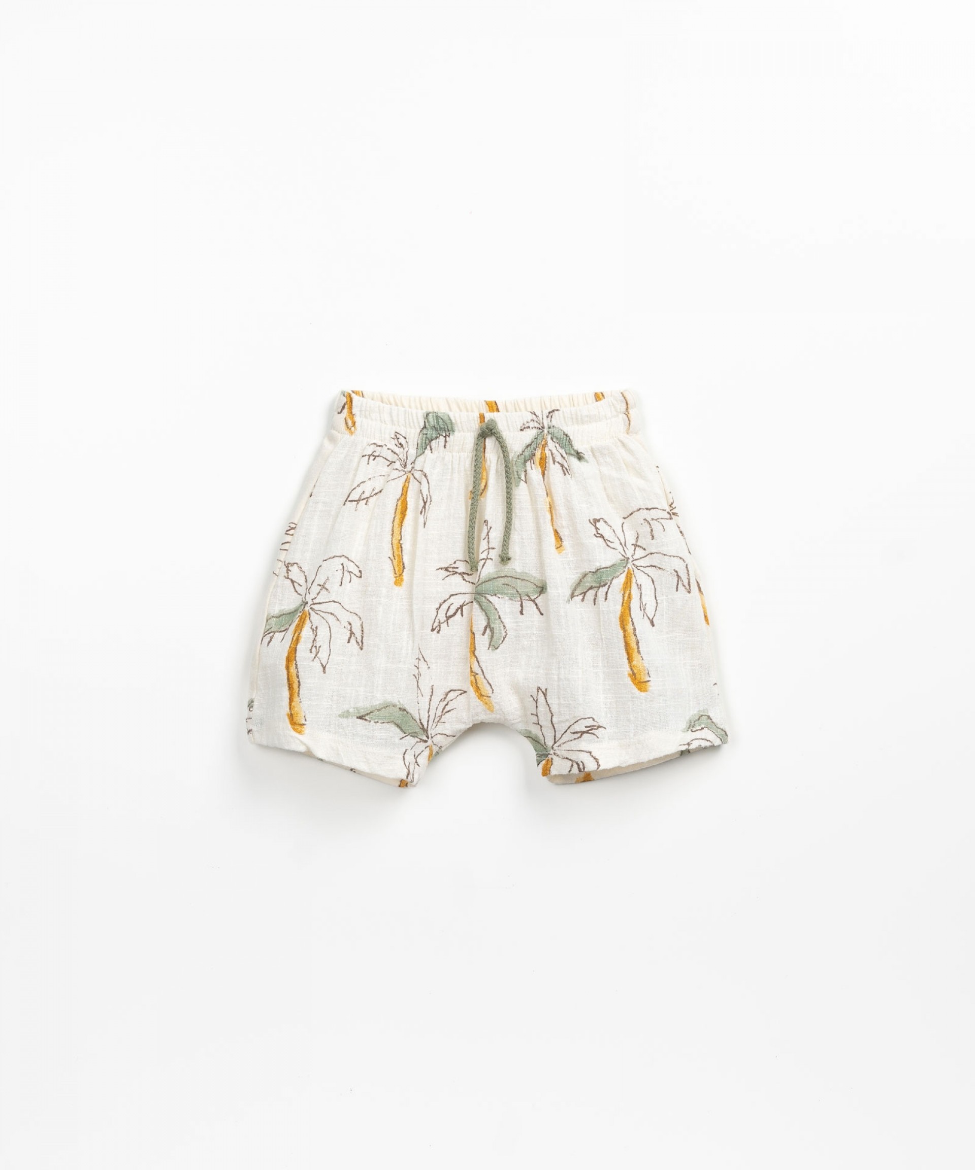 Pantaln corto con estampado de palmeras | Textile Art