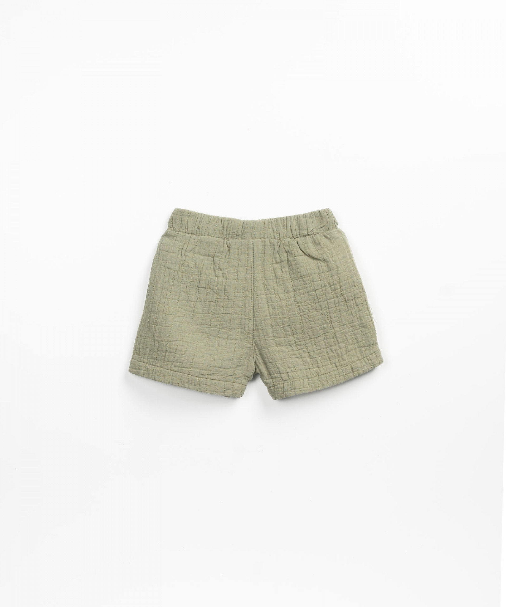 Pantaloncini con cintura elastica e cordoncino decorativo | Textile Art