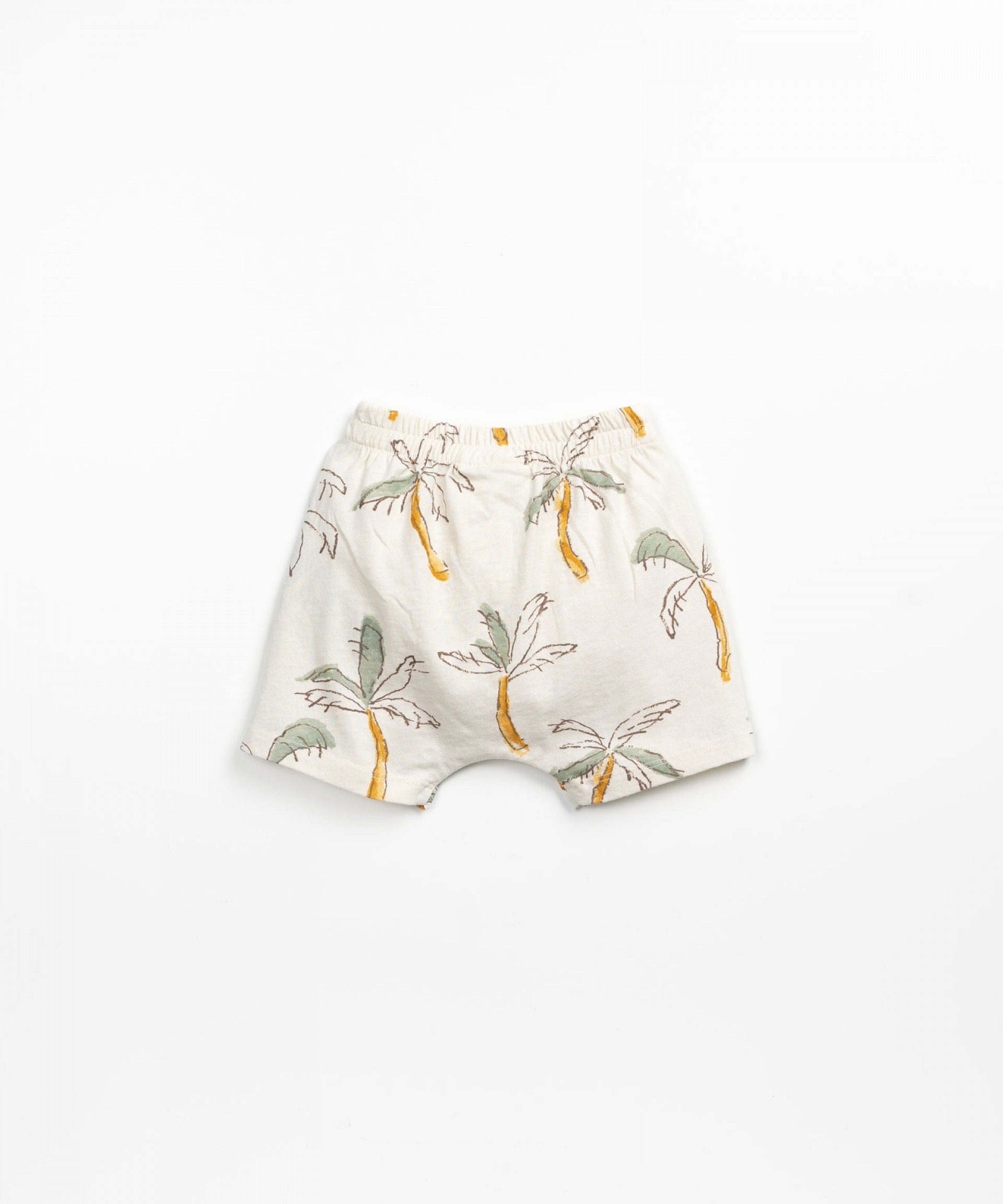 Pantaln corto con estampado de palmeras | Textile Art