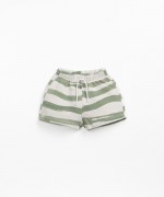 Shorts in mixture of organic cotton and cotton | Textile Art