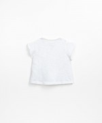 Organic cotton T-shirt with shoulder buttons | Textile Art