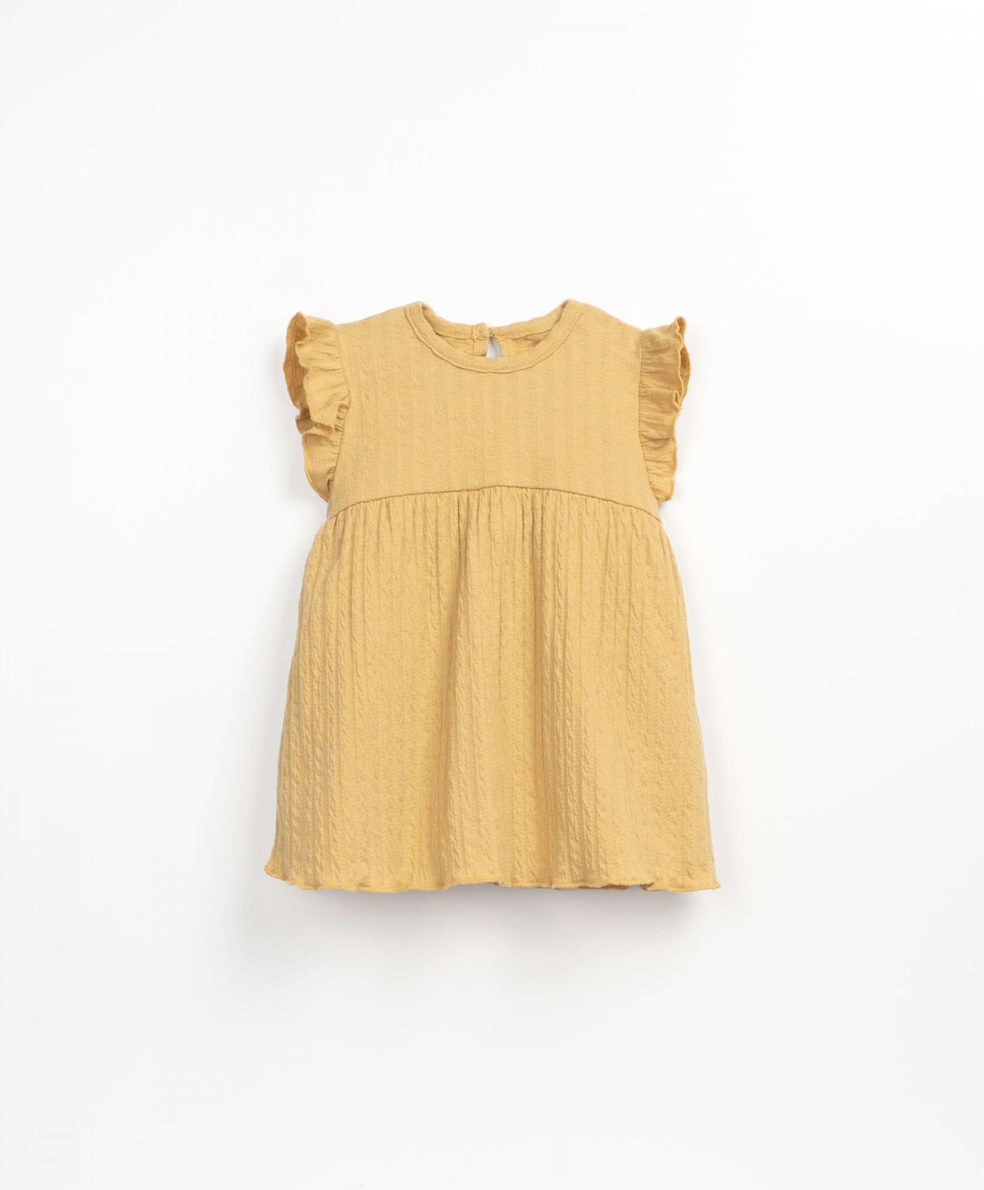 Dress with frill on the shoulders | Textile Art