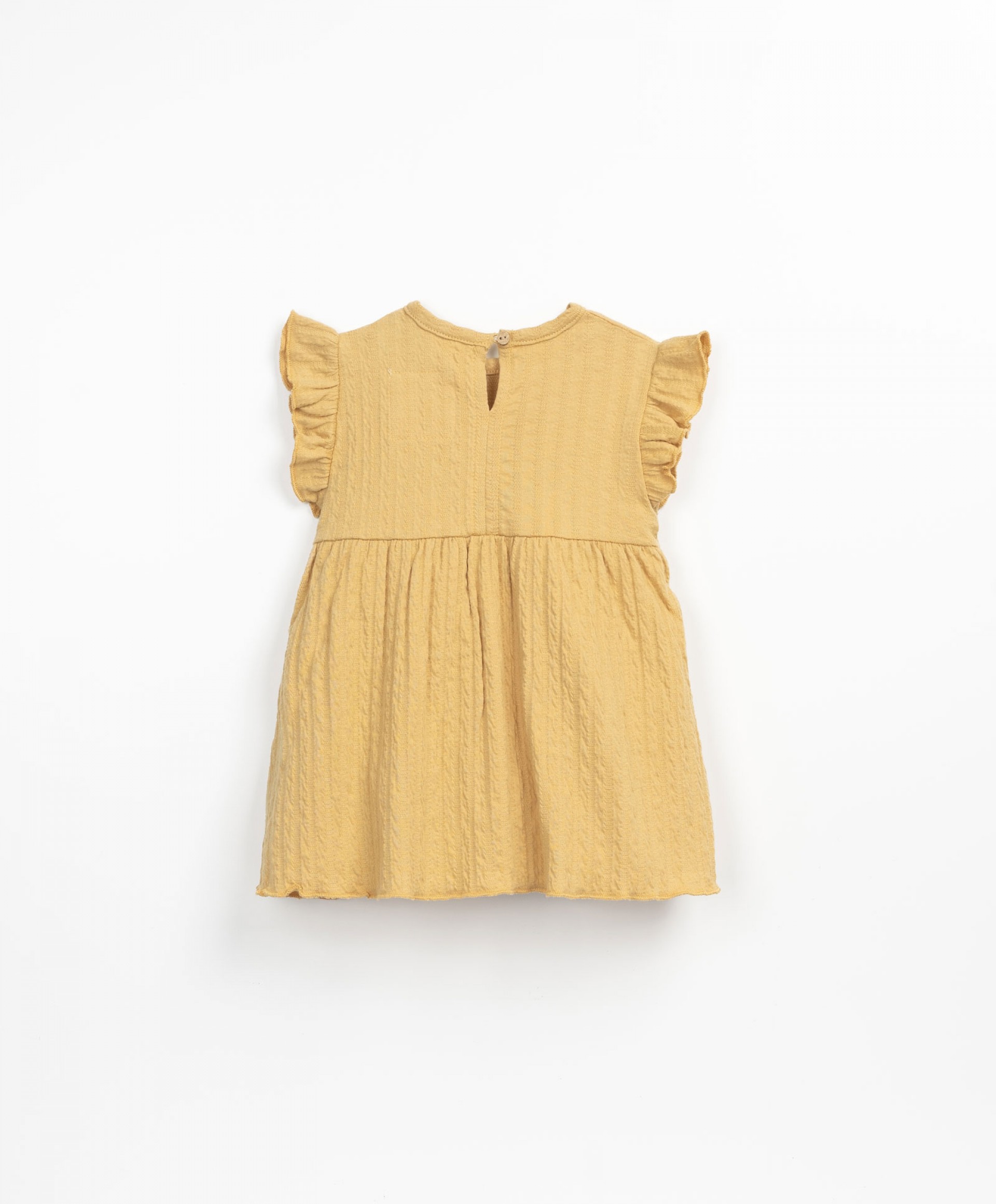 Dress with frill on the shoulders | Textile Art
