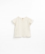 T-shirt with back opening | Textile Art