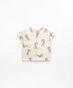 T-shirt com estampado de alforrecas | Textile Art