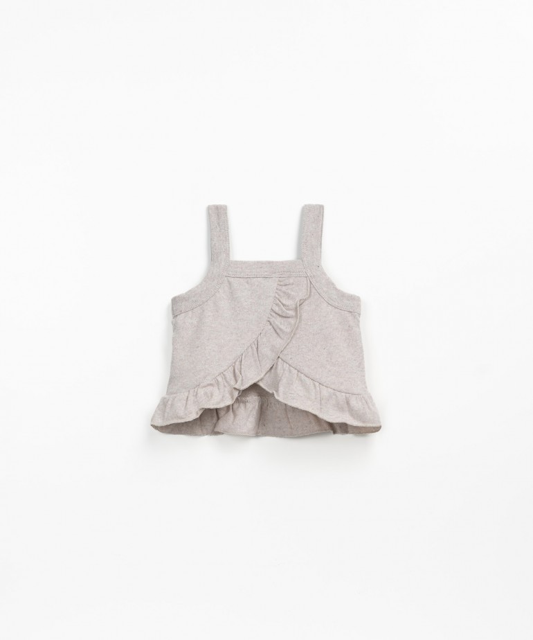 Top with straps with recycled yarn Re(Play)