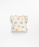 Camiseta con estampado de conchas | Textile Art