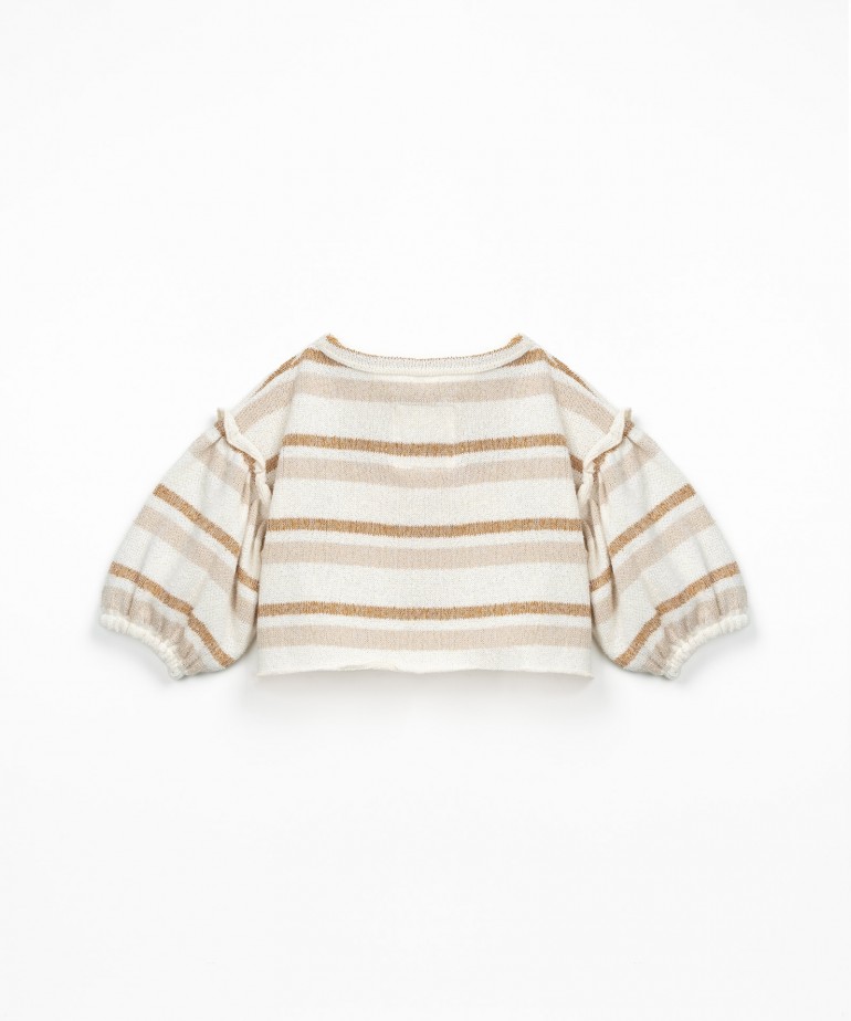 Camisola curta s riscas