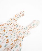 Robe en tissu avec imprim d'algues | Textile Art