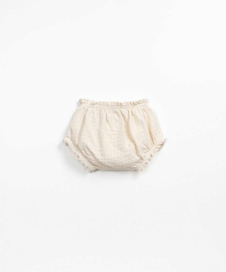 Cueca de malha texturada em algodo orgnico