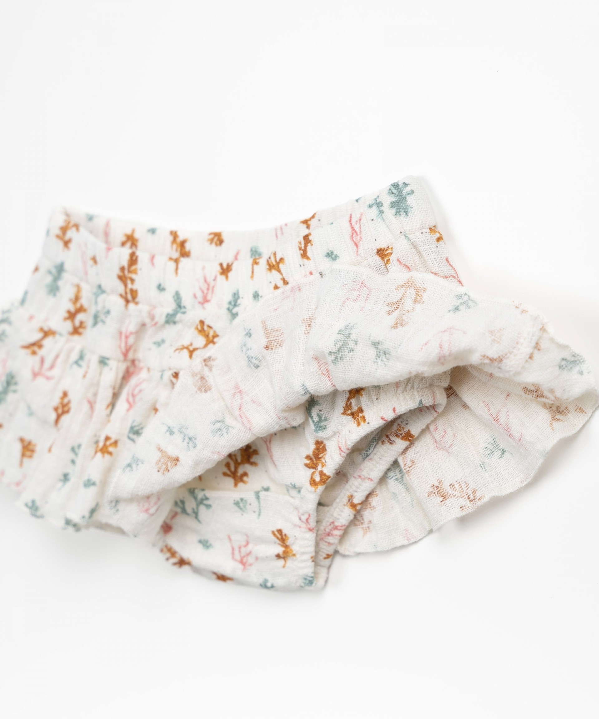 Cueca em tecido com estampado de algas | Textile Art