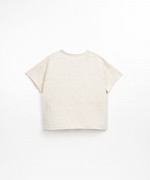 Short-sleeved T-shirt in organic cotton | Textile Art