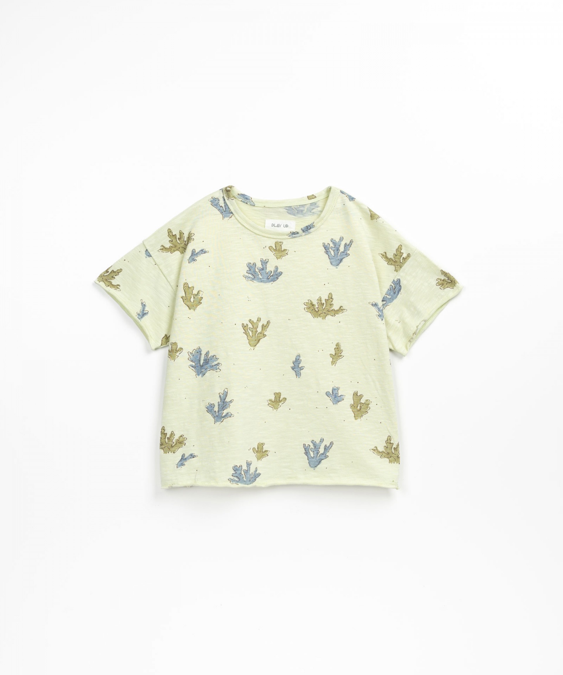 Camiseta de algodn orgnico con estampado | Textile Art