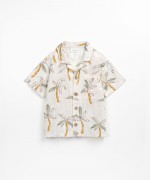 Camisa com estampado de palmeiras | Textile Art