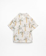 Camisa con estampado de palmeras | Textile Art