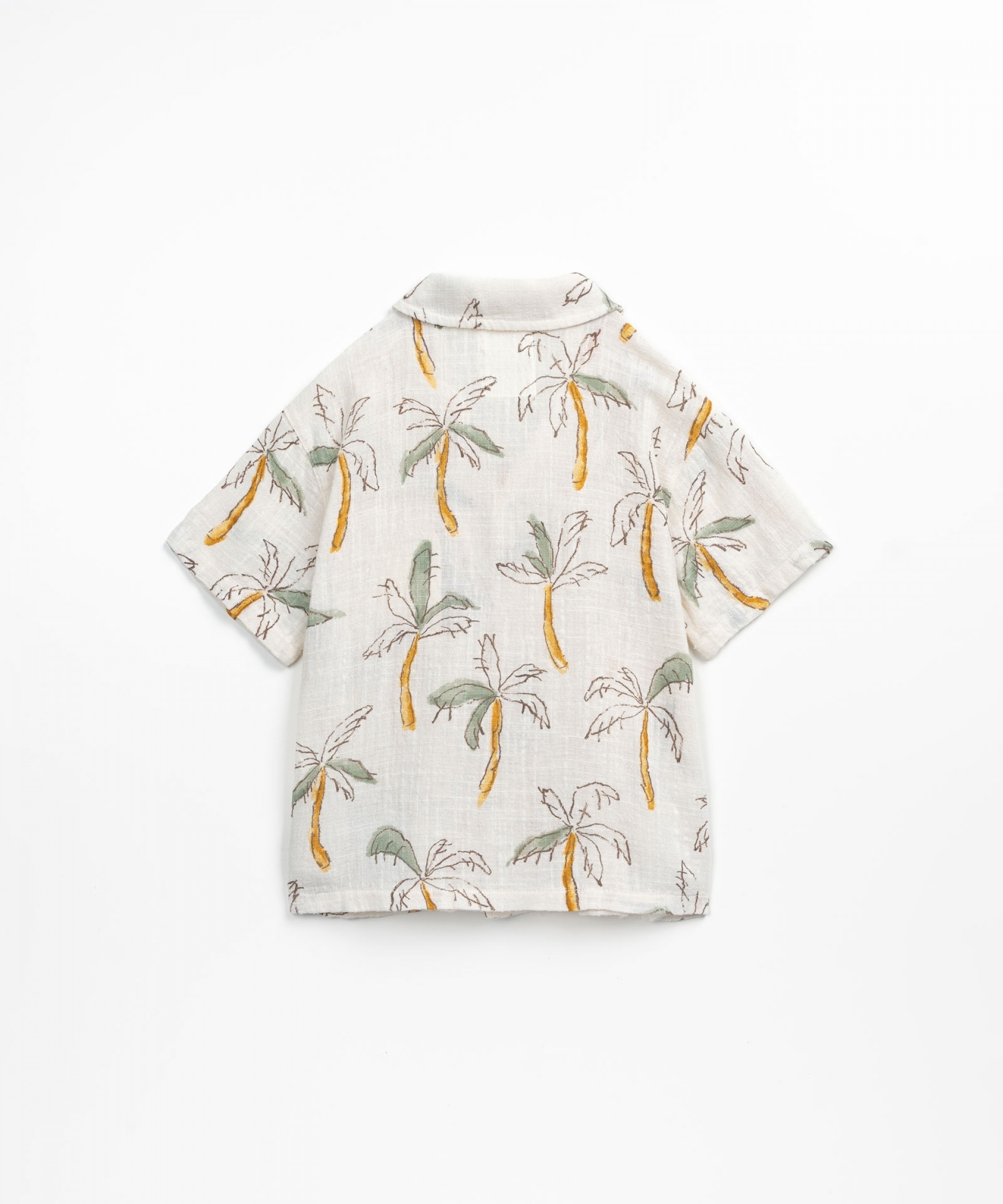 Shirt with palm trees print | Textile Art