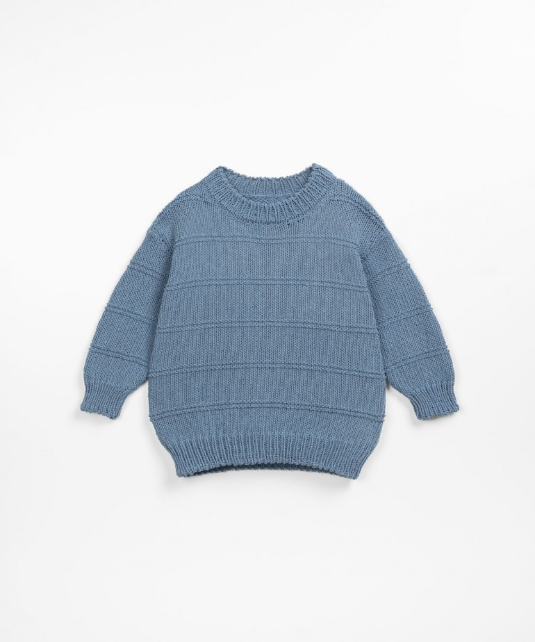 Pull en tricot avec texture