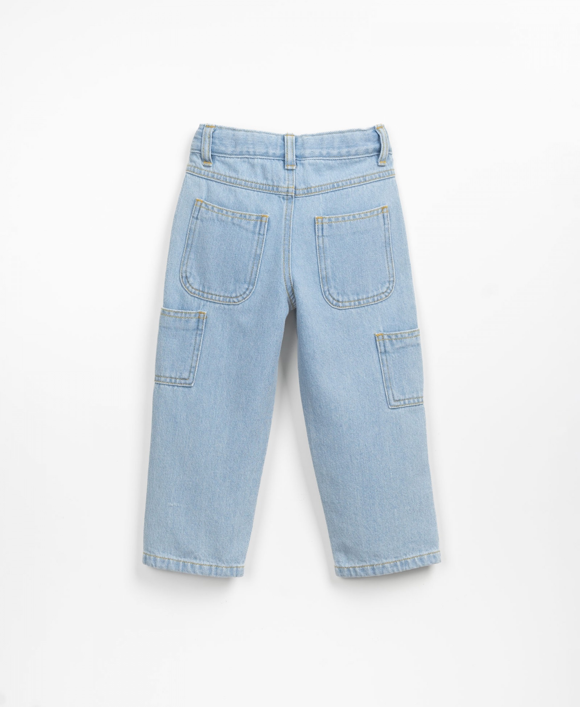 Denim trousers with adjustable waist | Textile Art