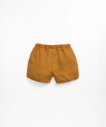Pantaloni di lino con apertura finta | Textile Art