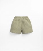 Pantaln corto de tela con bolsillos | Textile Art