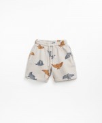 Shorts with stingray print | Textile Art