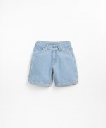 Denim shorts with adjustable waist | Textile Art