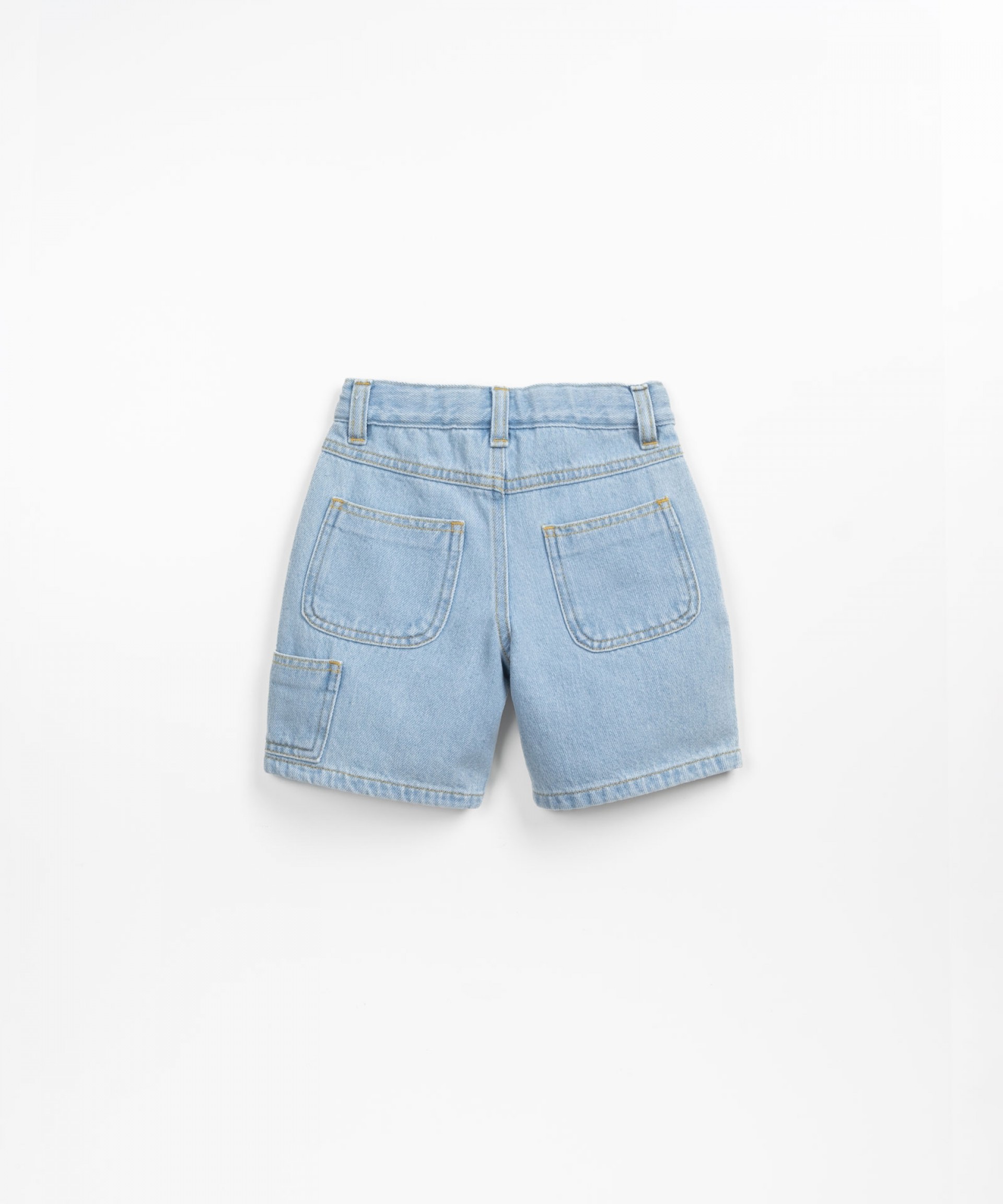 Short en jean avec ceinture ajustable | Textile Art