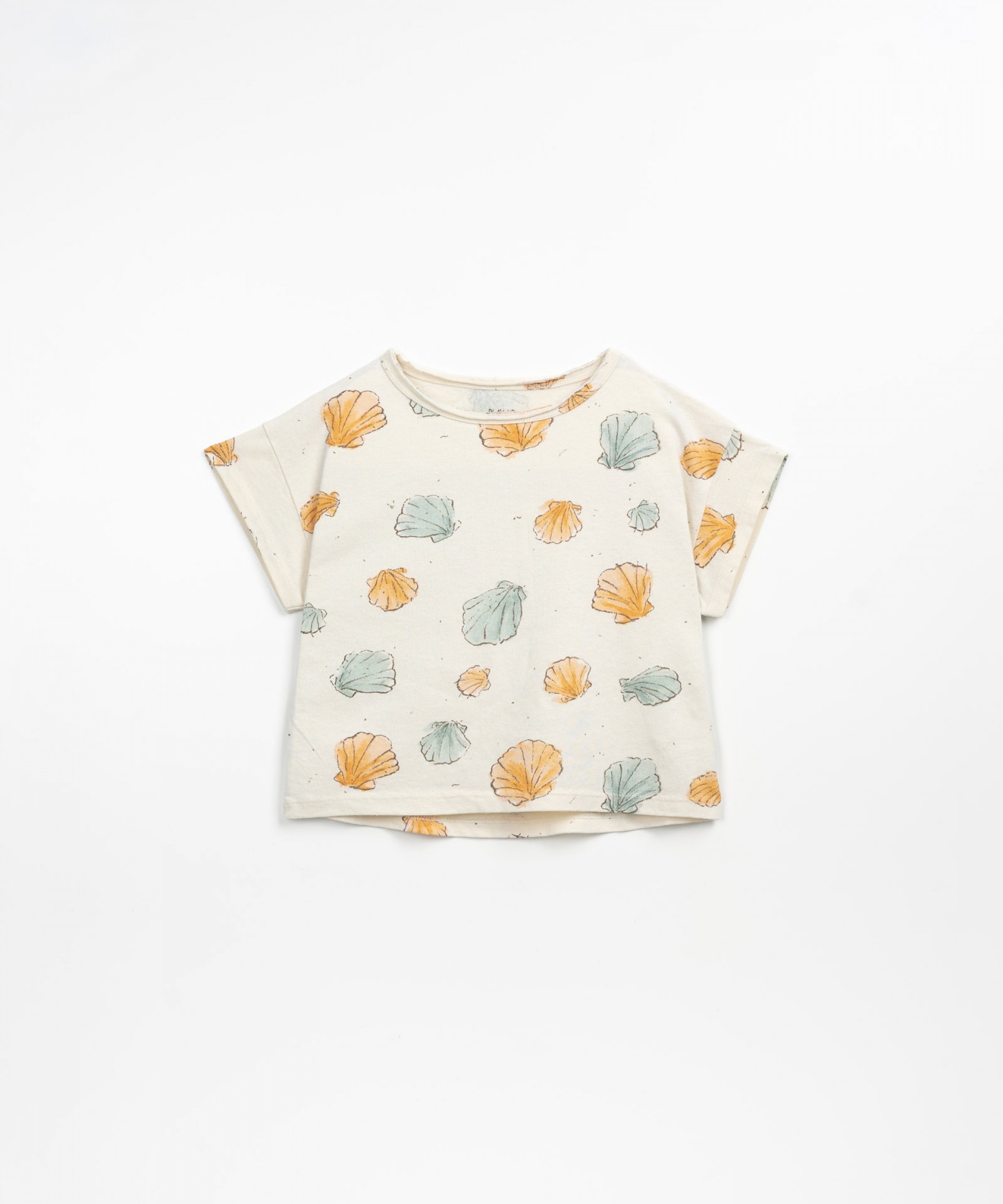 T-shirt avec un mlange de coton biologique et de coton recycl | Textile Art