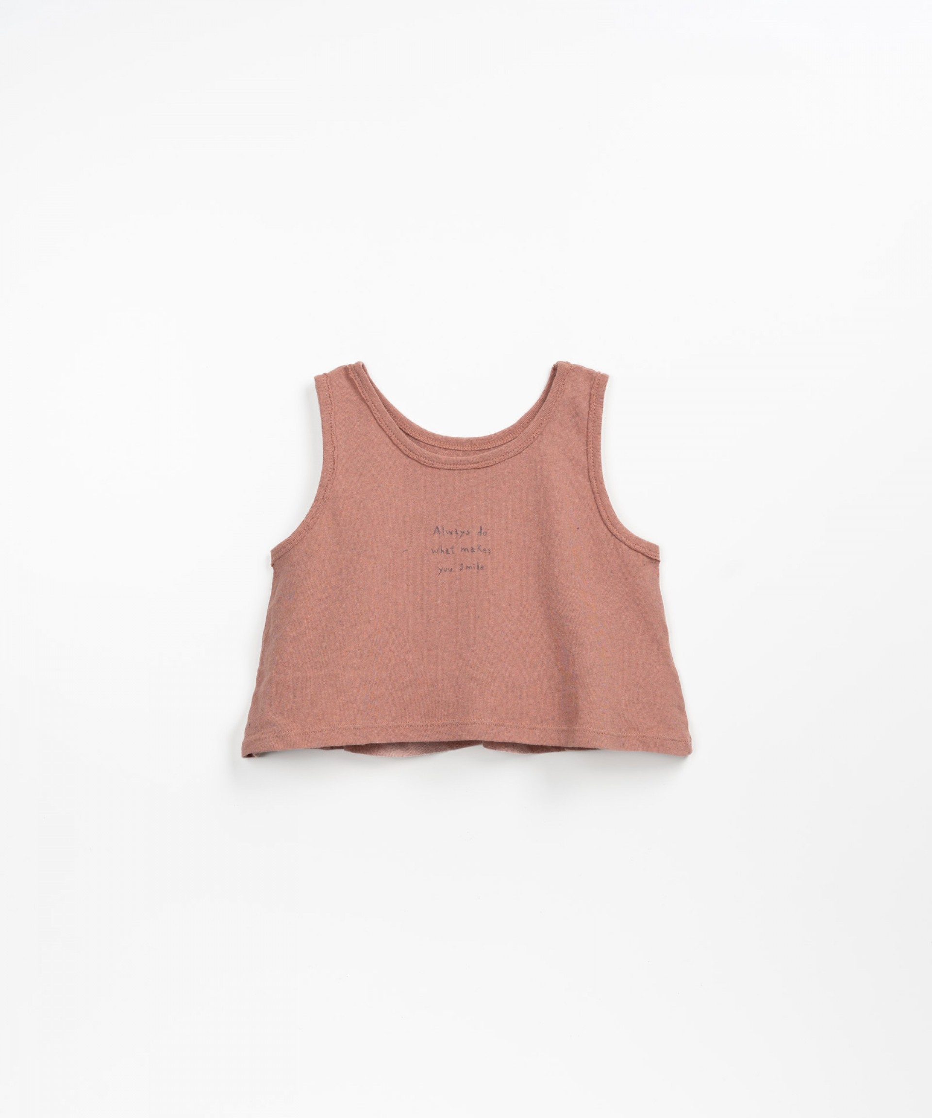 Crop top with lettering on the front | Textile Art