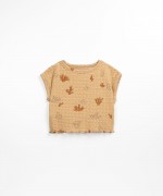 T-shirt com estampado de corais | Textile Art