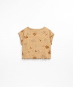 T-shirt com estampado de corais | Textile Art