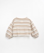 Striped cropped sweater | Textile Art