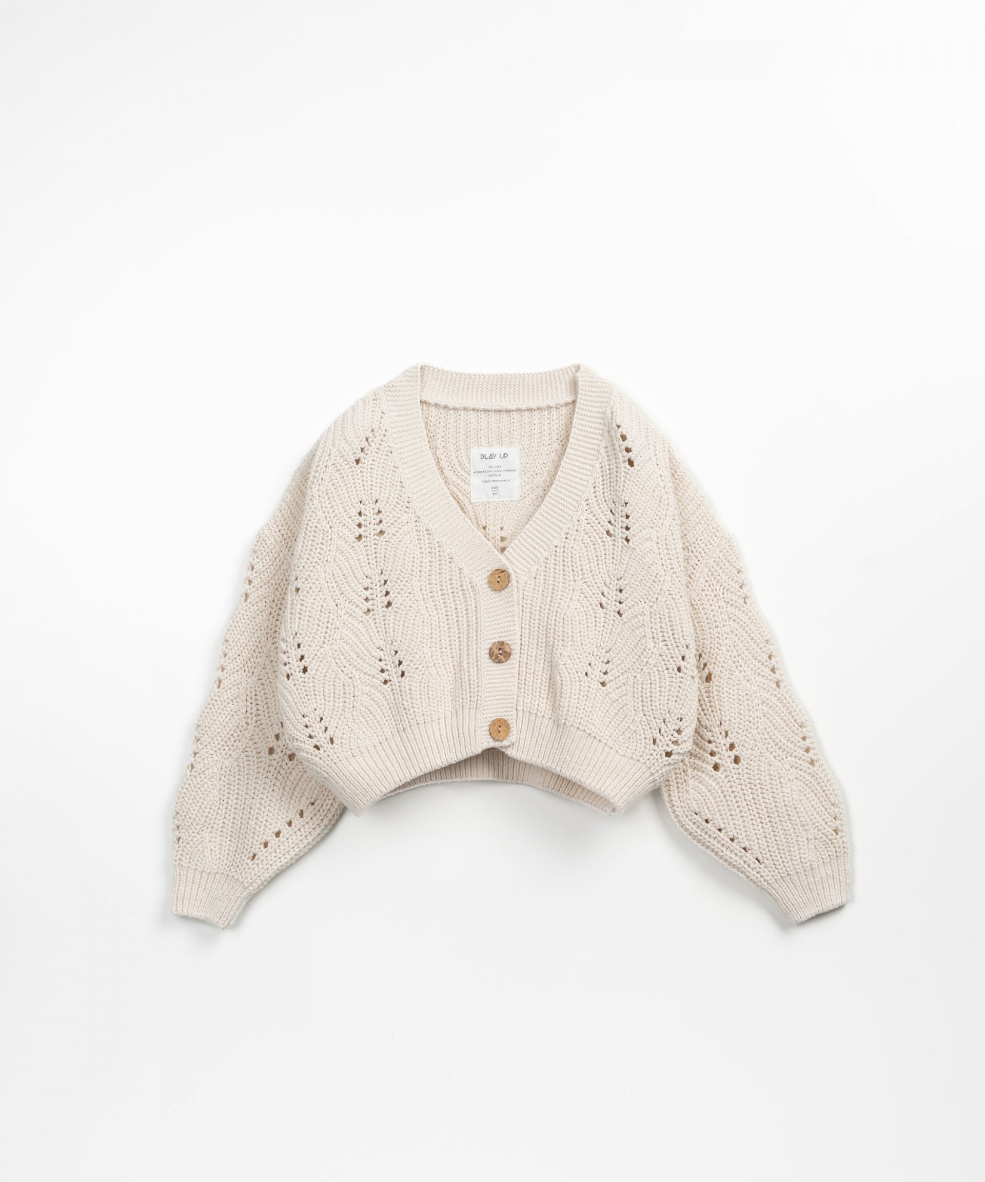 Knitted cardigan made of recycled fibres | Textile Art