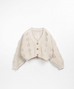 Cardigan en tricot avec des fibres recycles | Textile Art