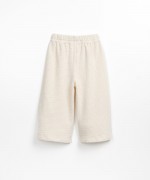 Textured Jersey stitch trousers in organic cotton | Textile Art