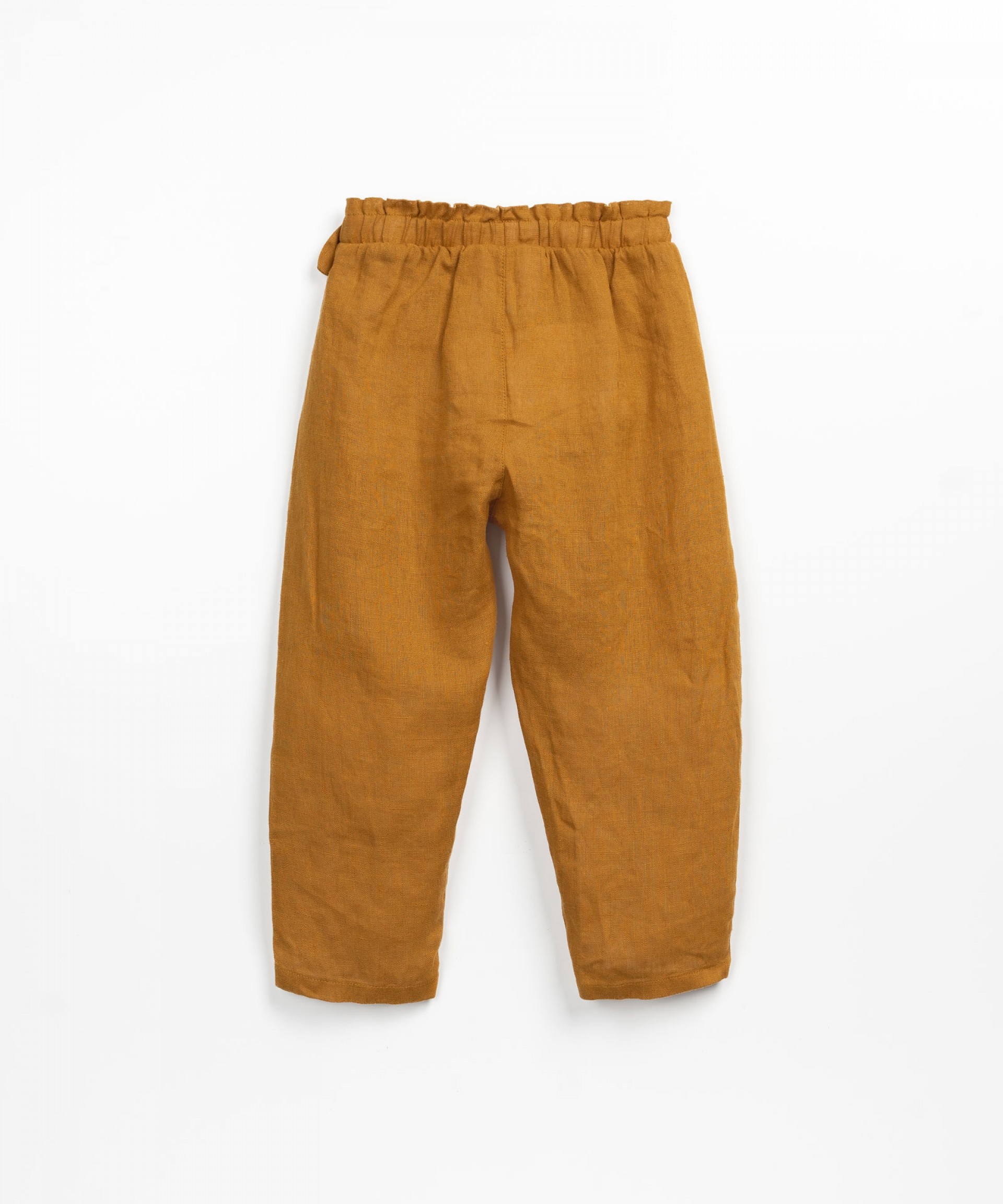 Pantaloni di lino con dettaglio a incrocio | Textile Art