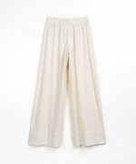 Pantalon en coton  taille lastique | Textile Art