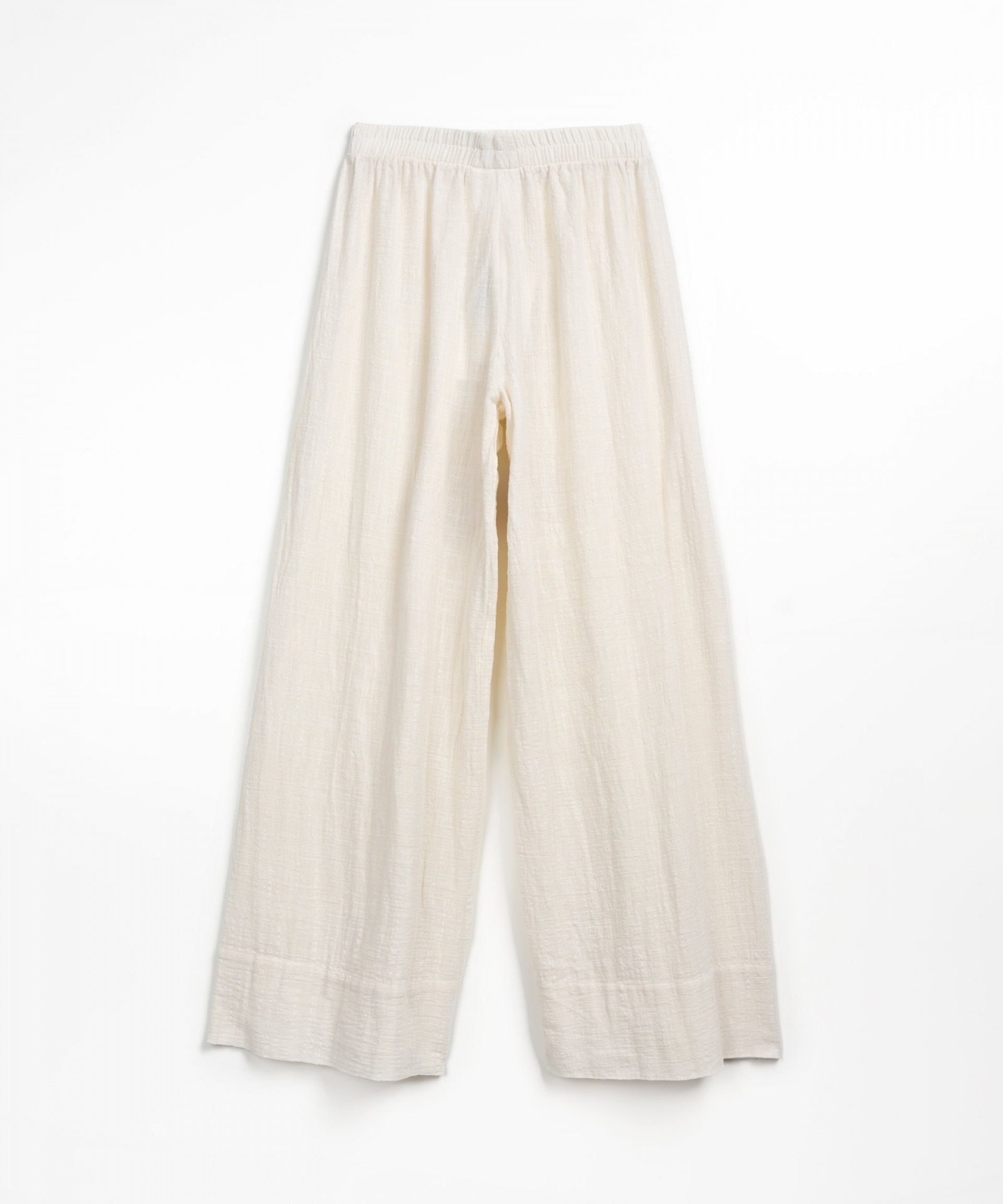 Pantaln de algodn con cintura elstica | Textile Art