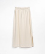 Midi skirt with side slits | Textile Art