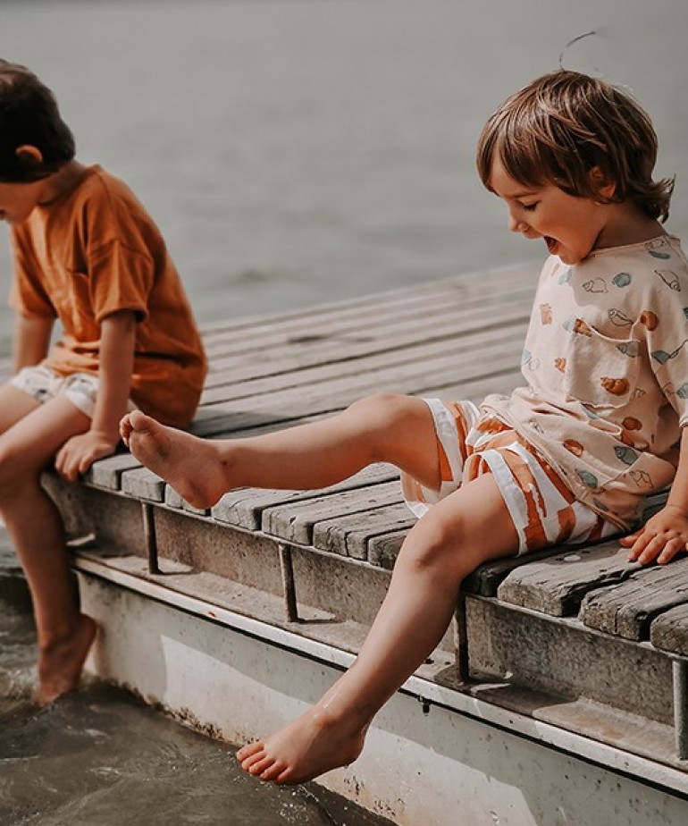 Swimming shorts in organic cotton