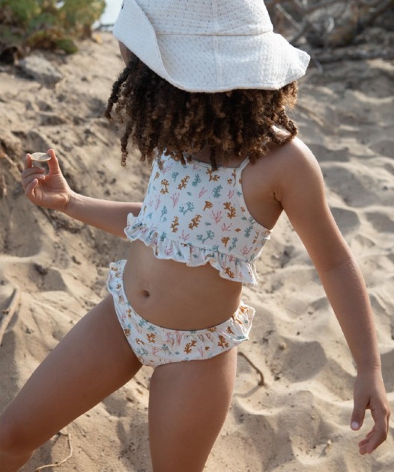 Bikini with seaweed print