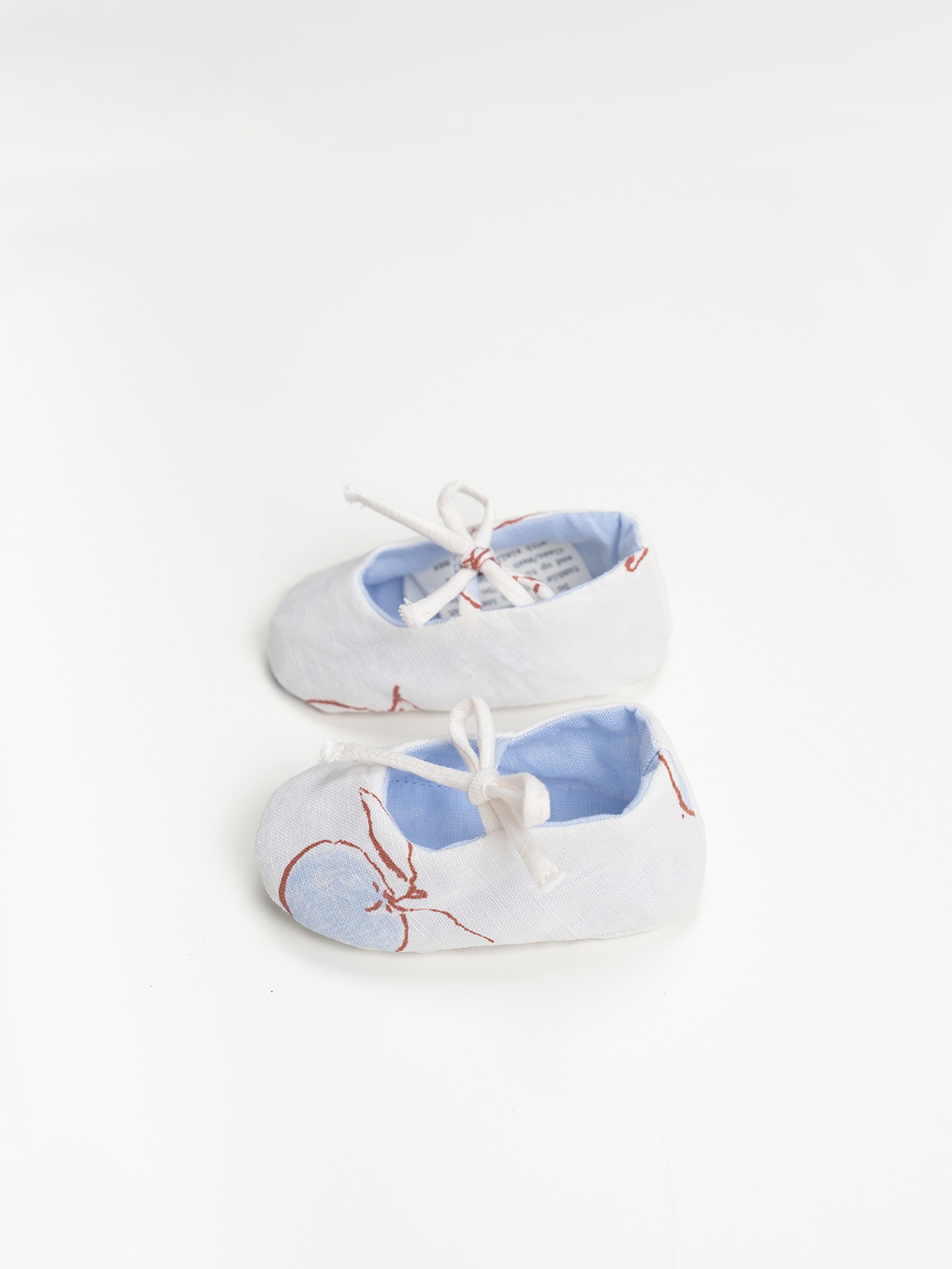 Scarpe in tessuto con stampa di arance