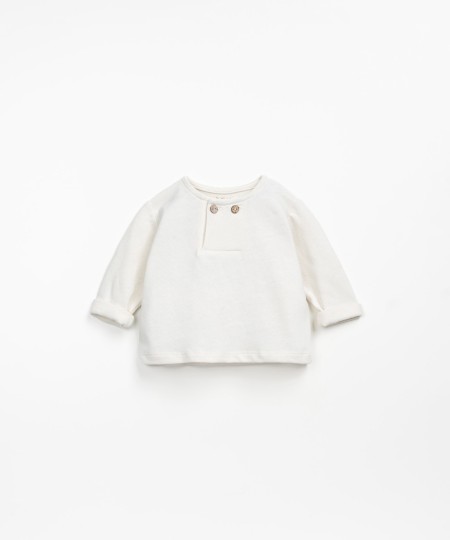 T-shirt in mixture of organic cotton and recycled cotton 