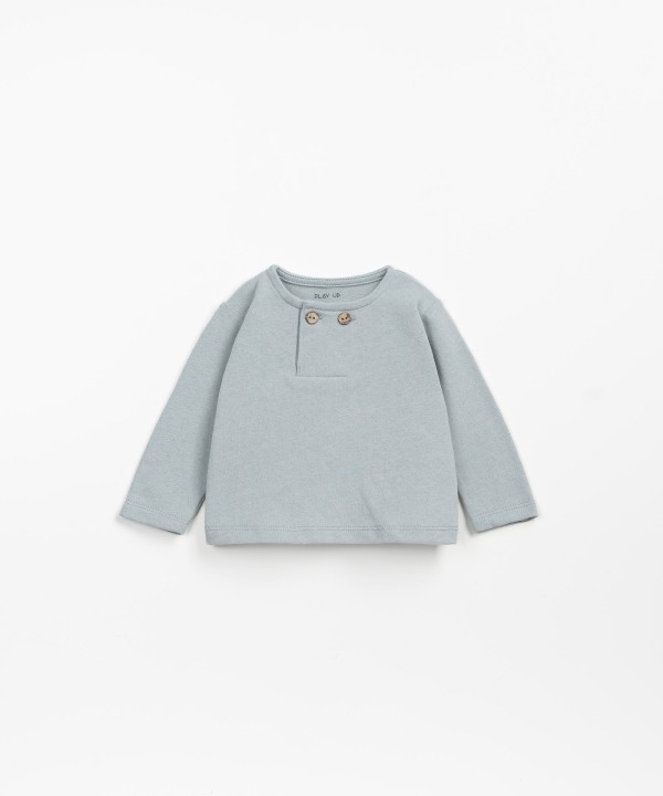 T-shirt in mixture of organic cotton and recycled cotton 