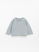 T-shirt in mixture of organic cotton and recycled cotton 