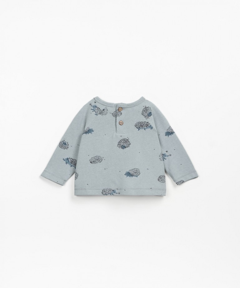 T-shirt con stampa a ricci